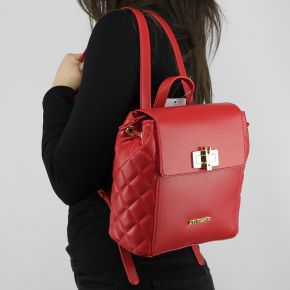 Zaino Love Moschino rosso trapuntato con molletta JC4023PP15LB0500