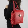 Sac à dos de la marque Love Moschino rouge matelassé avec le printemps JC4023PP15LB0500