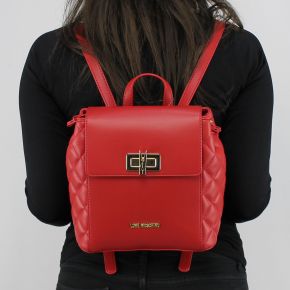 Zaino Love Moschino rosso trapuntato con molletta JC4023PP15LB0500