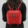 Backpack Love Moschino red quilted with spring JC4023PP15LB0500