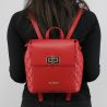 Rucksack Love Moschino rot gesteppt mit wäscheklammer JC4023PP15LB0500