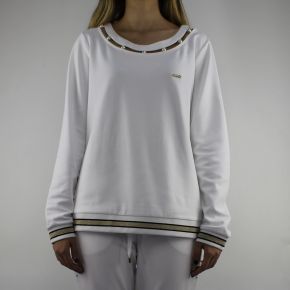 Sweat-shirt Liu Jo Sport Debora blanc avec perles