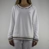 Sweat-shirt Liu Jo Sport Debora blanc avec perles