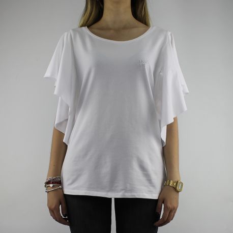 T-shirt Liu Jo Sport blanc avec des perles T18116