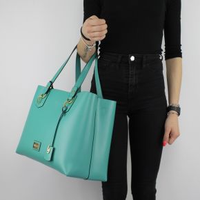 Shopping bag Liu Jo Tote Hawaii green python and soy A18145 E0018