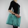 Shopping bag Liu Jo Tote Hawaii green python and soy A18145 E0018