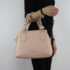 Borsa shopping Liu Jo Satchel Lovely You rosa cipria A18021 E0010