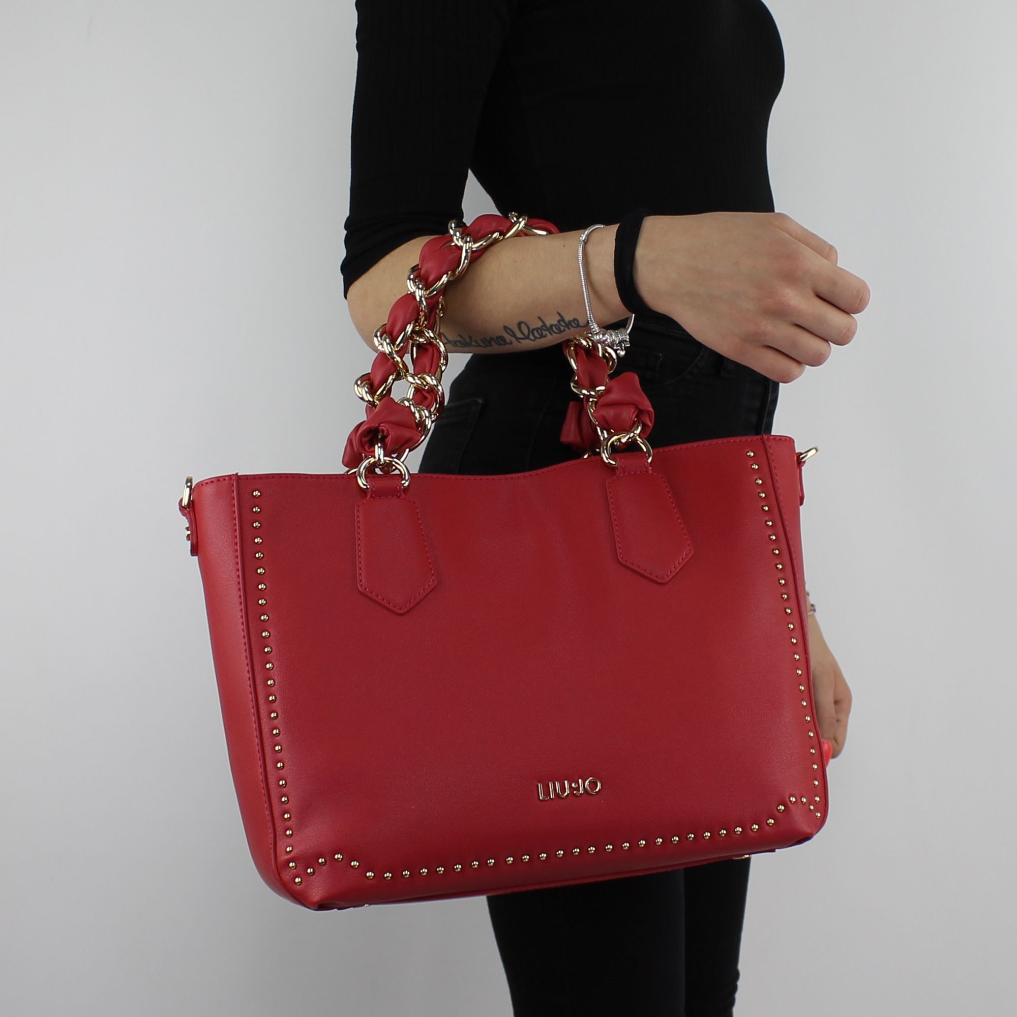 Avanzar Agregar Minúsculo Bolsa de compras de Liu Jo Bolso Precioso rojo cereza A18020 E0010 - In  More Est Store