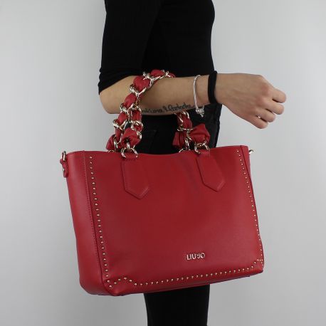 Sac Liu Jo Fourre-tout Beau Vous rouge cerise A18020 E0010