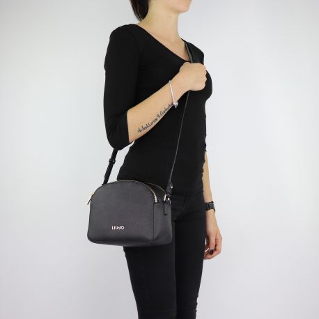 Bolso de hombro de Liu Jo Crossbody de la Isla de negro talla XS A68007 E0087