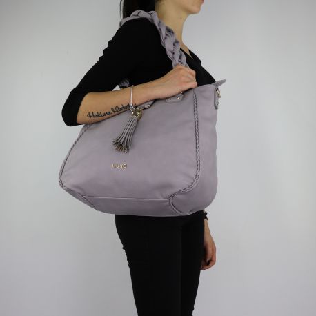 Shopping bag Liu Jo Tote Piave grey size M A68111 E0027
