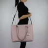 Bolsa de compras de Liu Jo Tote Isla de color rosa pálido tamaño L A68006 E0087