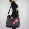 Bolso de hombro de Liu Jo Hobo el Muelle con bordado negro talla L A68035 E0006