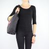 Shoulder bag Liu Jo Hobo the Dock with embroidery black size L A68035 E0006
