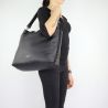 Borsa Monospalla Liu Jo Hobo Darsena punto ciniglia nera taglia L A68035 E0022