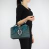 Hand bag and shoulder bag Crossbody Dock with feathers, dark green size M A68039 E0007