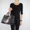 Borsa bauletto Satchel Zip Dock point chenille Liu Jo black size M A68045 E0022