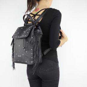 Zaino Liu Jo Backpack Lima Fringes nero A68089 E0058