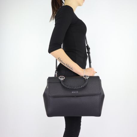 Guess NOREEN GIRLFRIEND CARRYALL - Borsa a mano - coal logo/grigio