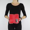 Wallet XL double zip around Barona Liu Jo red A68188 E0059