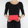 Cartera XL doble cremallera alrededor de Barona Liu Jo rojo A68188 E0059