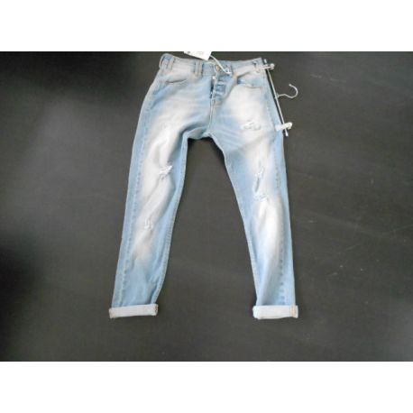 JEANS JOSH BLU STRAPPATI LAVAGGIO CHIARO