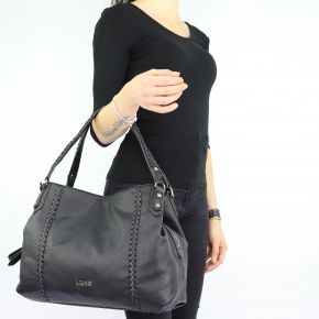 Borsa Liu Jo black satchel Ceresio N68049 E0033