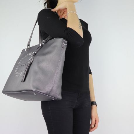 Borsa Liu Jo grey Shopping Tote Colorado N68212 E0037